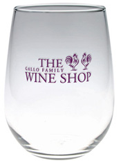 17 oz stemless wine glass